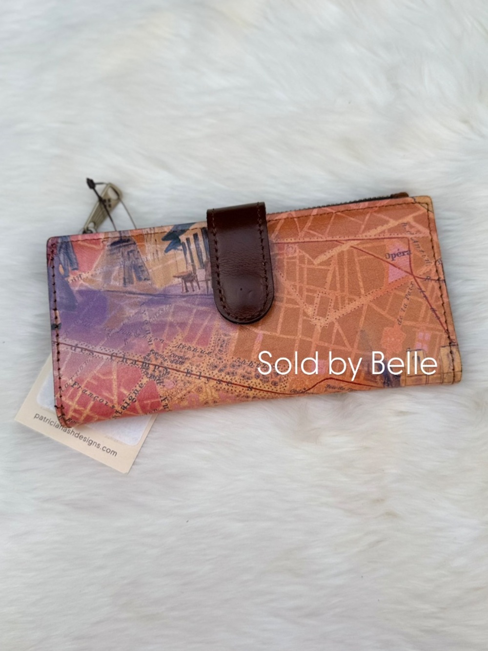 NWT Patricia Nash Nazari Paris Map Wallet